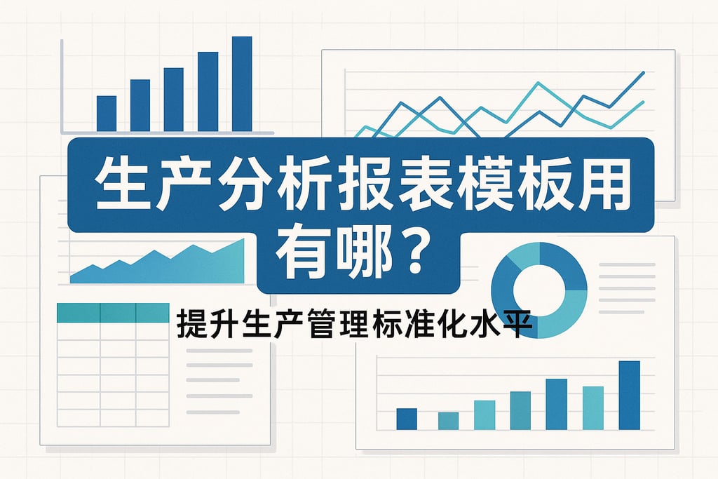 生产分析报表模板有哪些？提升生产管理标准化水平