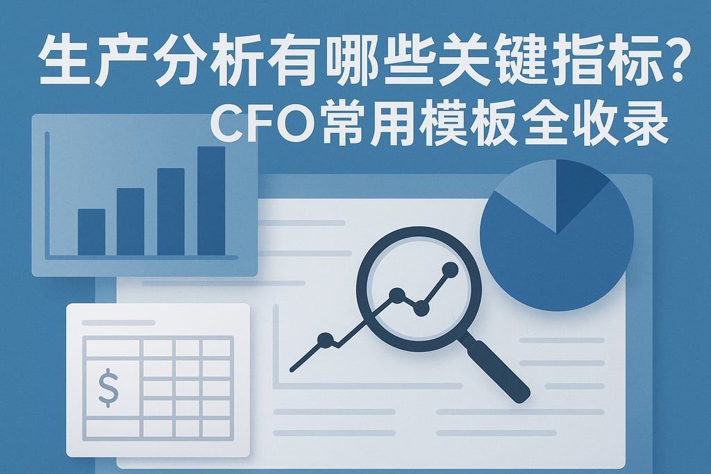 生产分析有哪些关键指标？CFO常用模板全收录