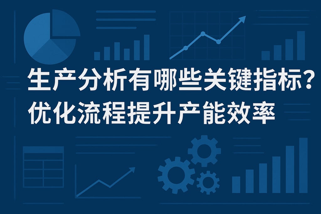 生产分析有哪些关键指标？优化流程提升产能效率