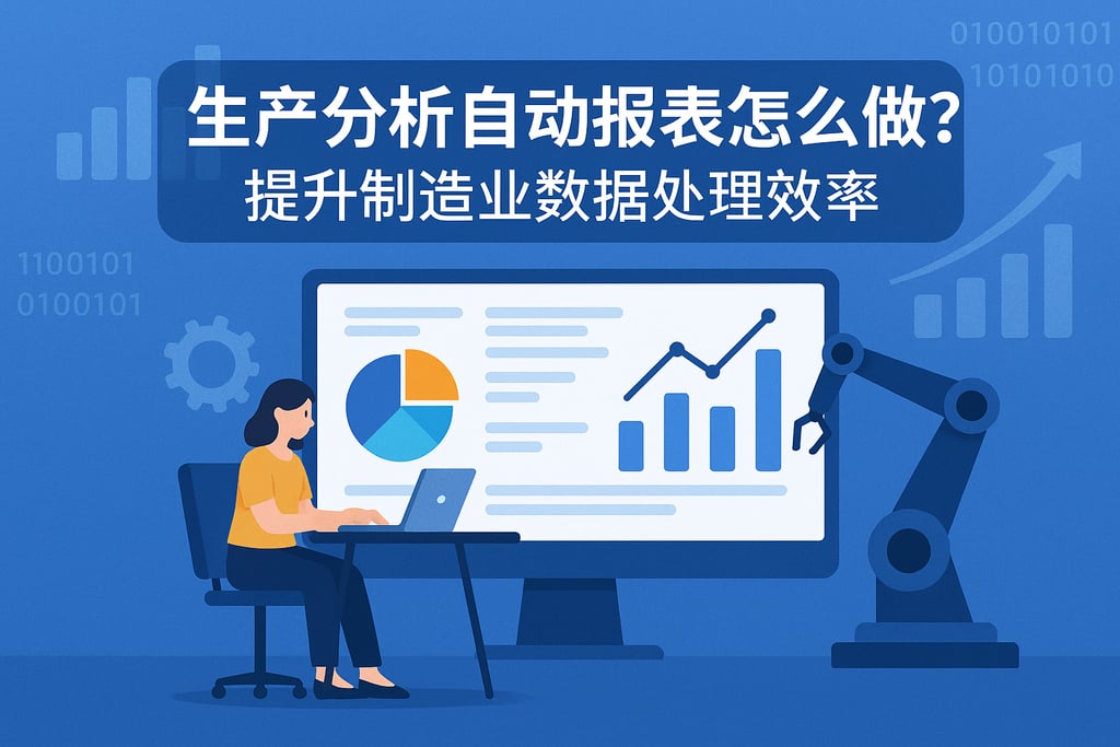 生产分析自动报表怎么做？提升制造业数据处理效率