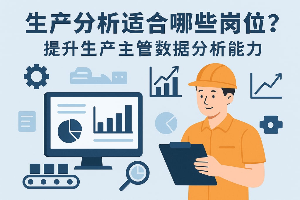 生产分析适合哪些岗位？提升生产主管数据分析能力