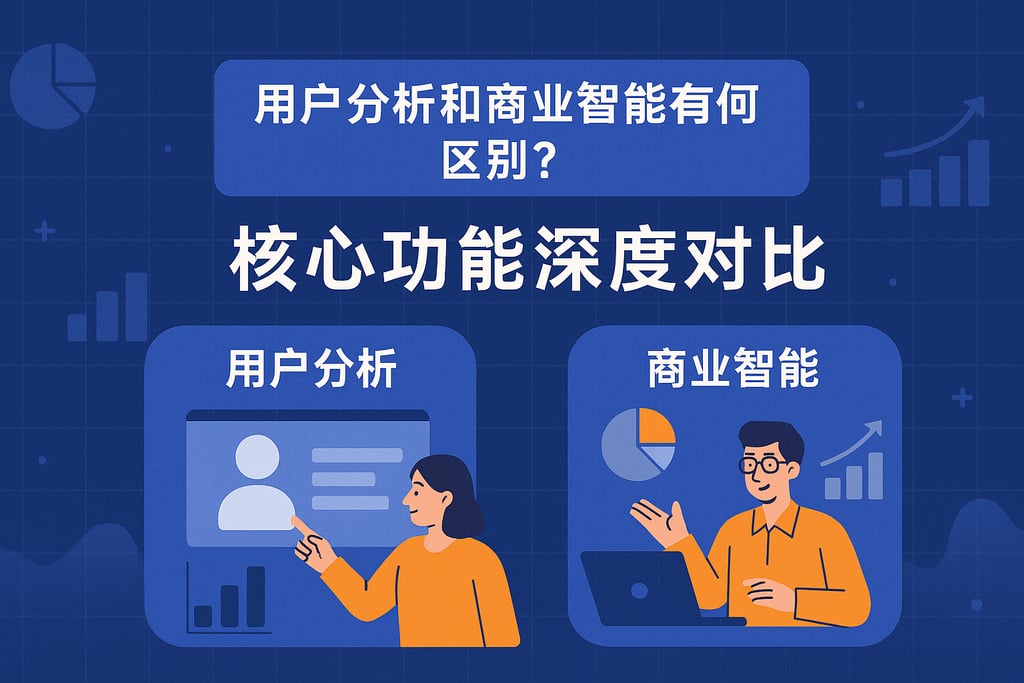 用户分析和商业智能有何区别？核心功能深度对比