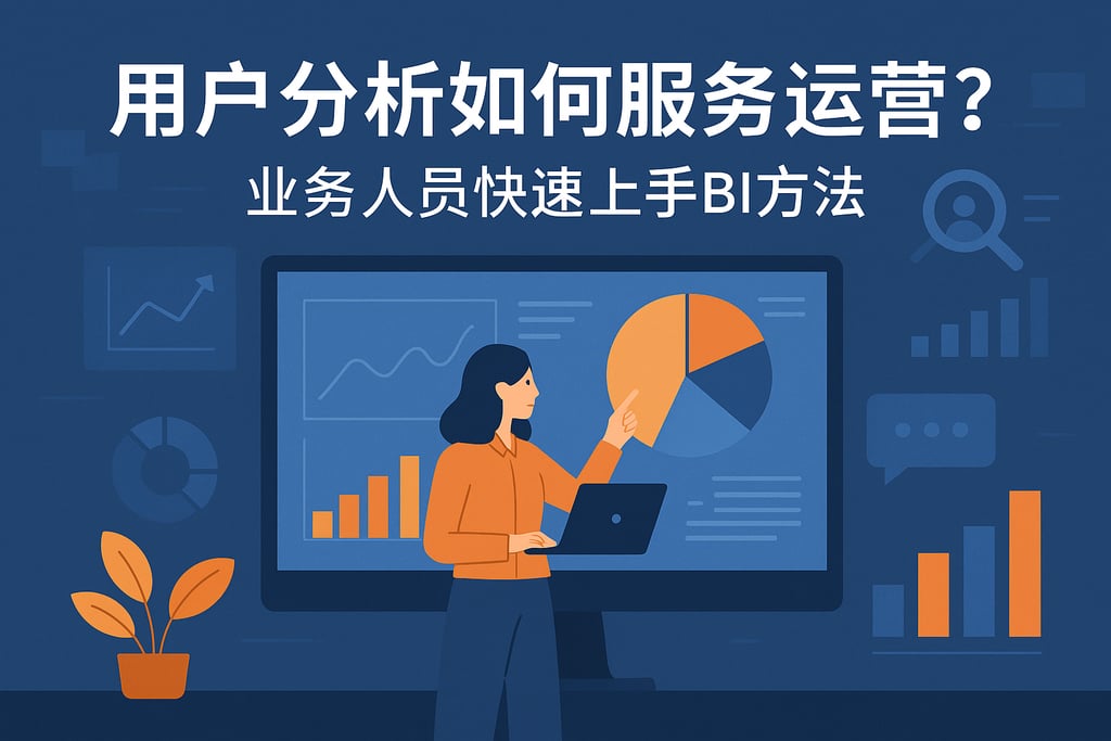 用户分析如何服务运营？业务人员快速上手BI方法