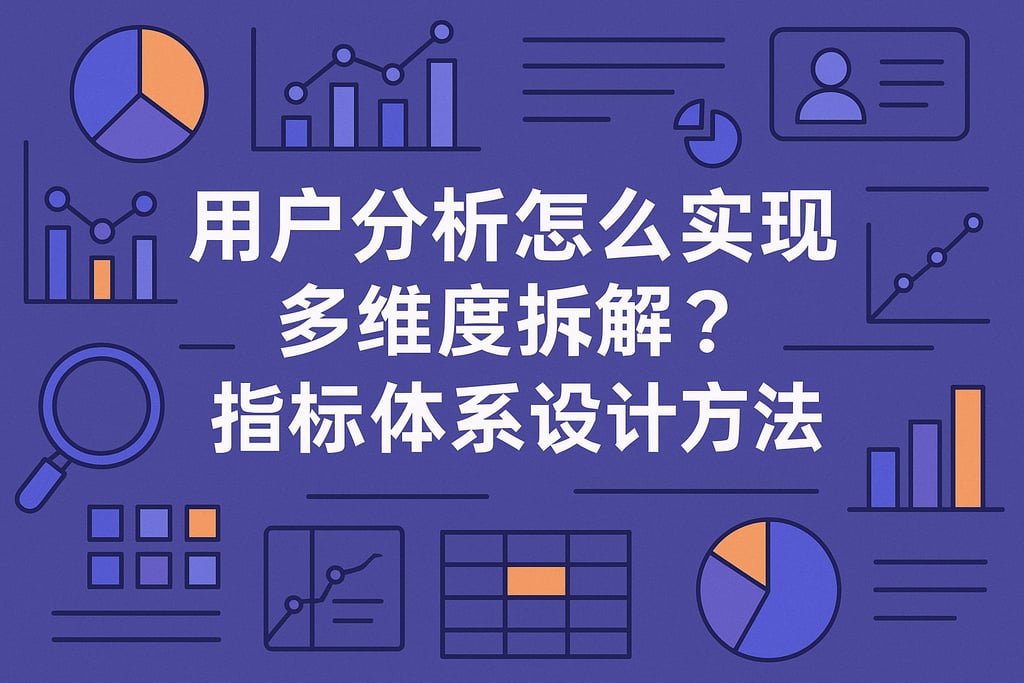 用户分析怎么实现多维度拆解？指标体系设计方法