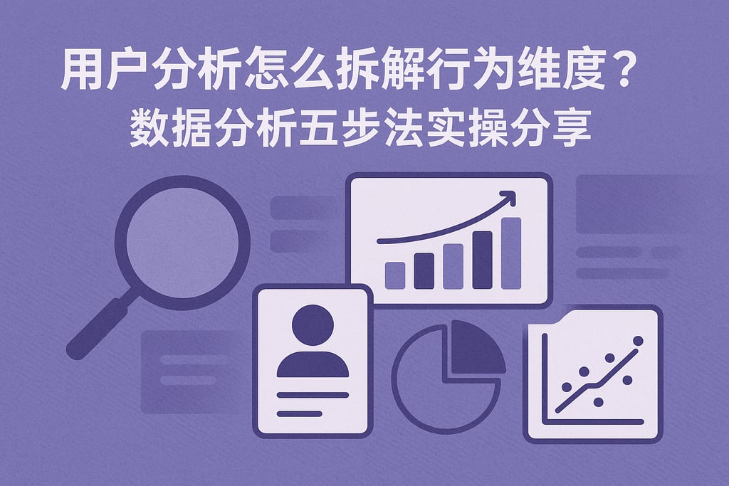 用户分析怎么拆解行为维度？数据分析五步法实操分享