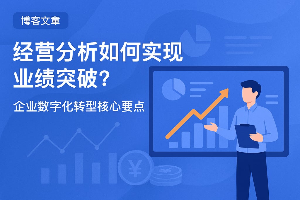 经营分析如何实现业绩突破？企业数字化转型核心要点