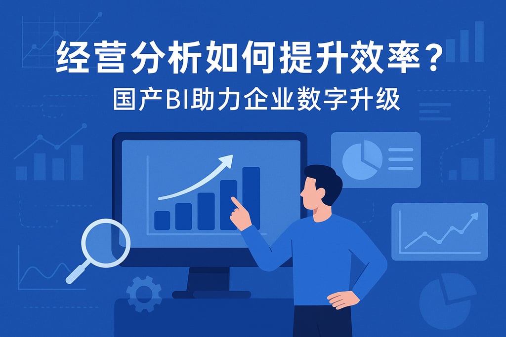 经营分析如何提升效率？国产BI助力企业数字升级