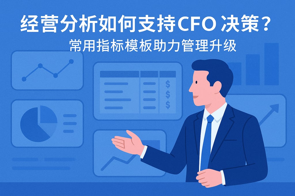经营分析如何支持CFO决策？常用指标模板助力管理升级