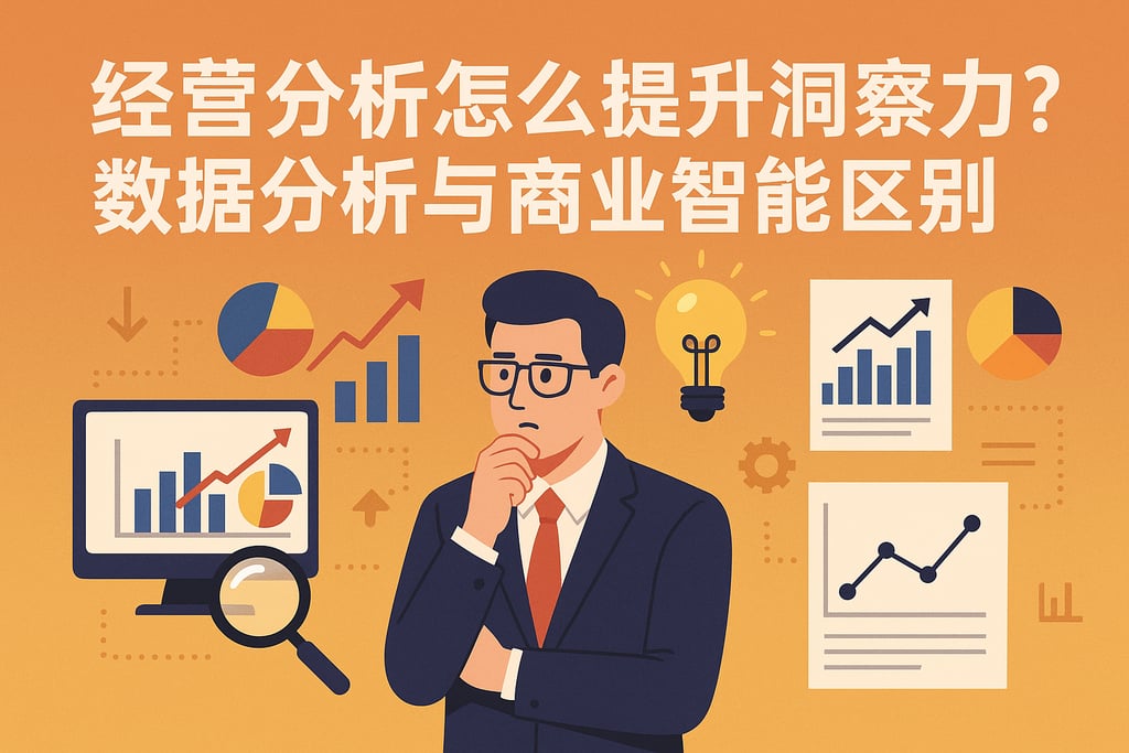 经营分析怎么提升洞察力？数据分析与商业智能区别
