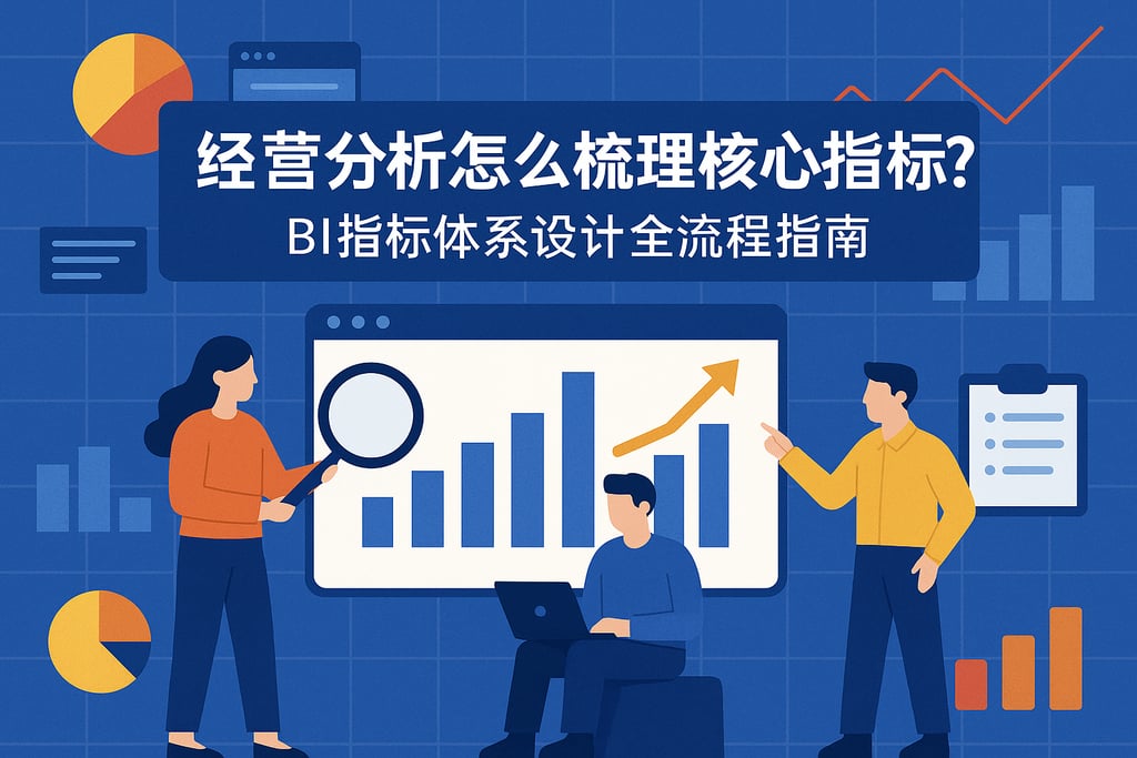 经营分析怎么梳理核心指标？BI指标体系设计全流程指南