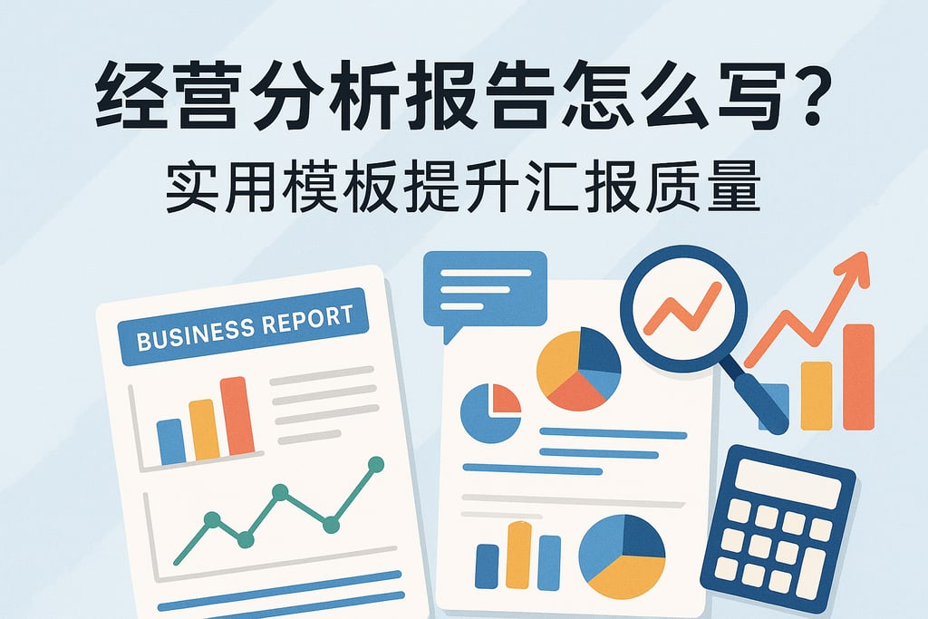 经营分析报告怎么写？实用模板提升汇报质量
