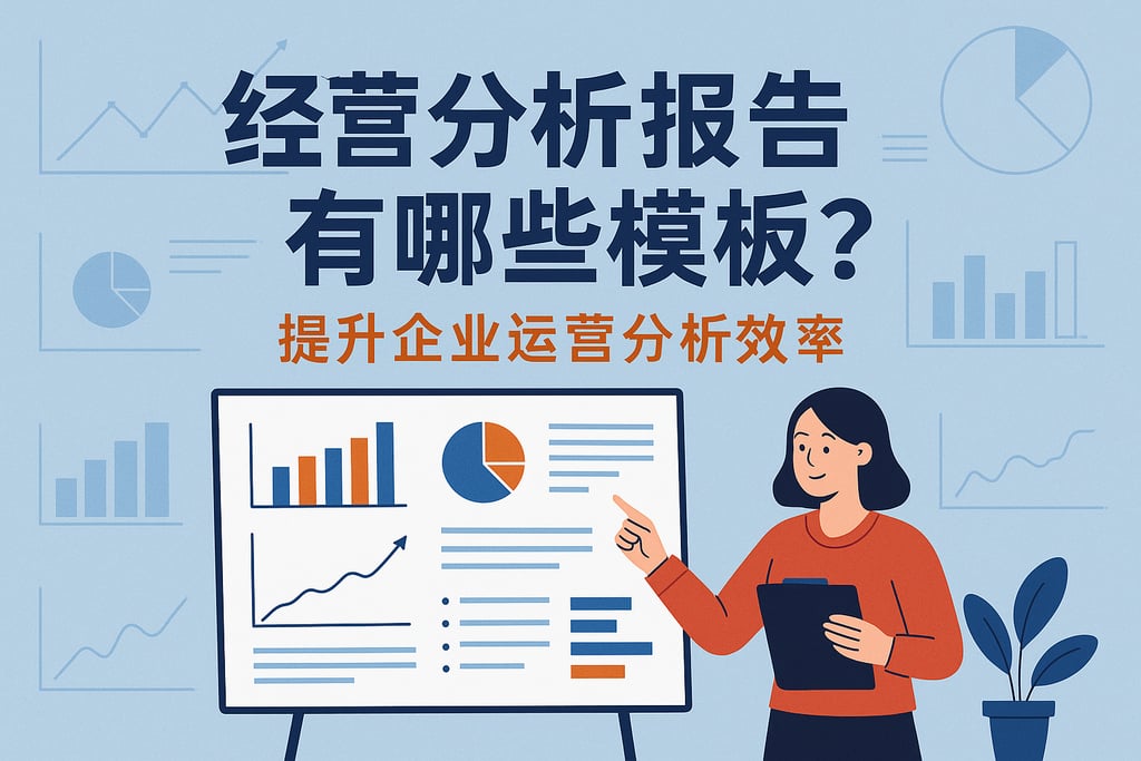 经营分析报告有哪些模板？提升企业运营分析效率