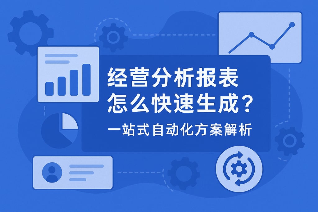 经营分析报表怎么快速生成？一站式自动化方案解析