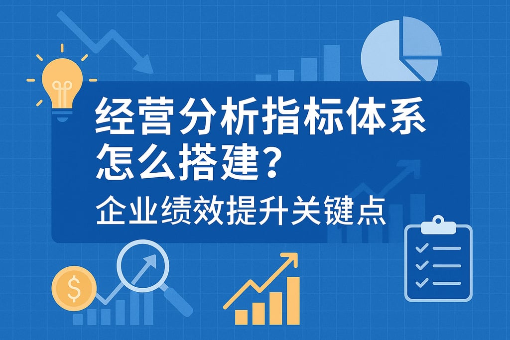经营分析指标体系怎么搭建？企业绩效提升关键点