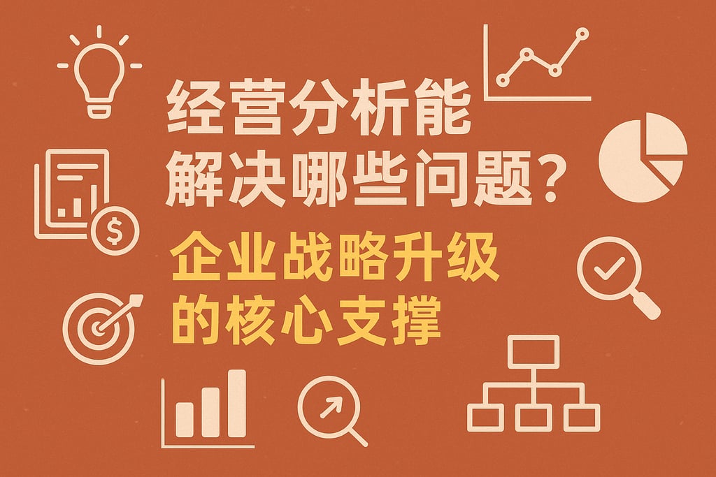 经营分析能解决哪些问题？企业战略升级的核心支撑