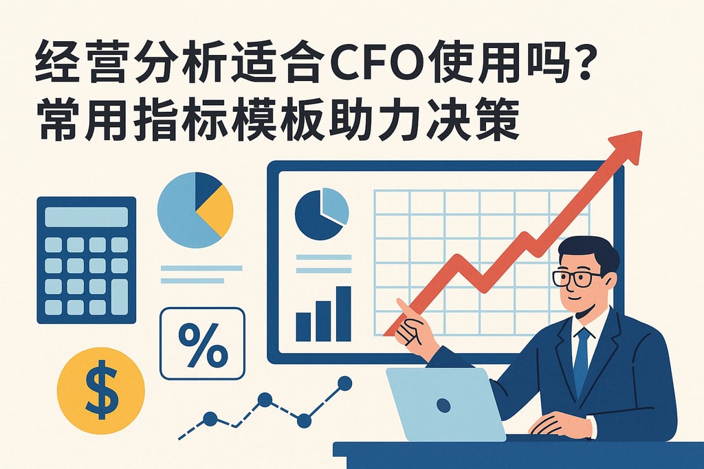 经营分析适合CFO使用吗？常用指标模板助力决策