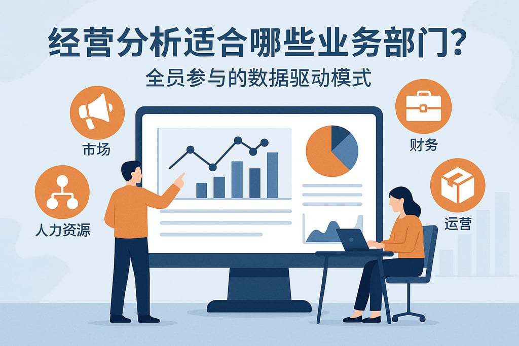 经营分析适合哪些业务部门？全员参与的数据驱动模式