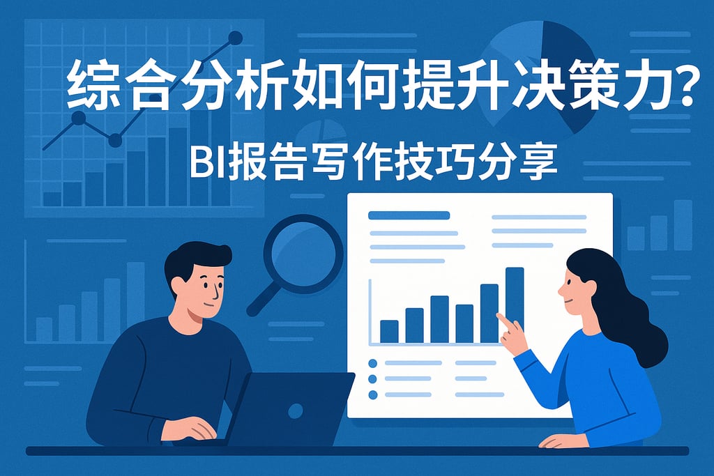综合分析如何提升决策力？BI报告写作技巧分享