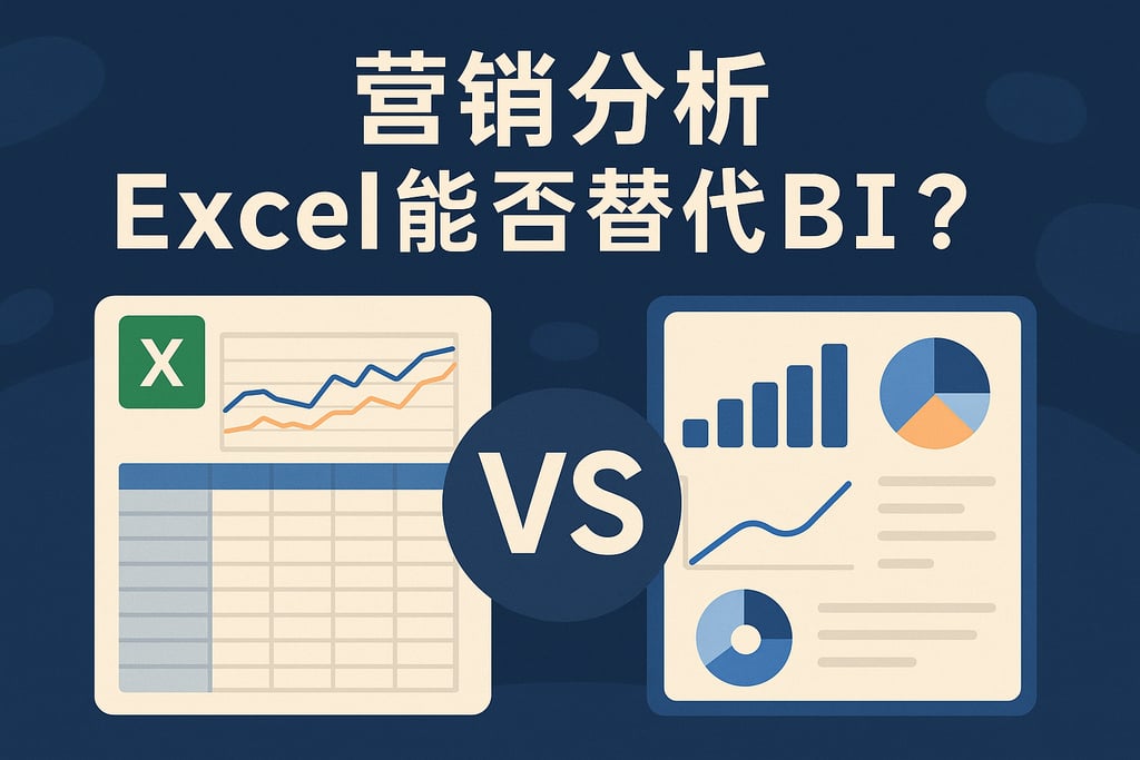 营销分析Excel能否替代BI？对比分析工具优劣势