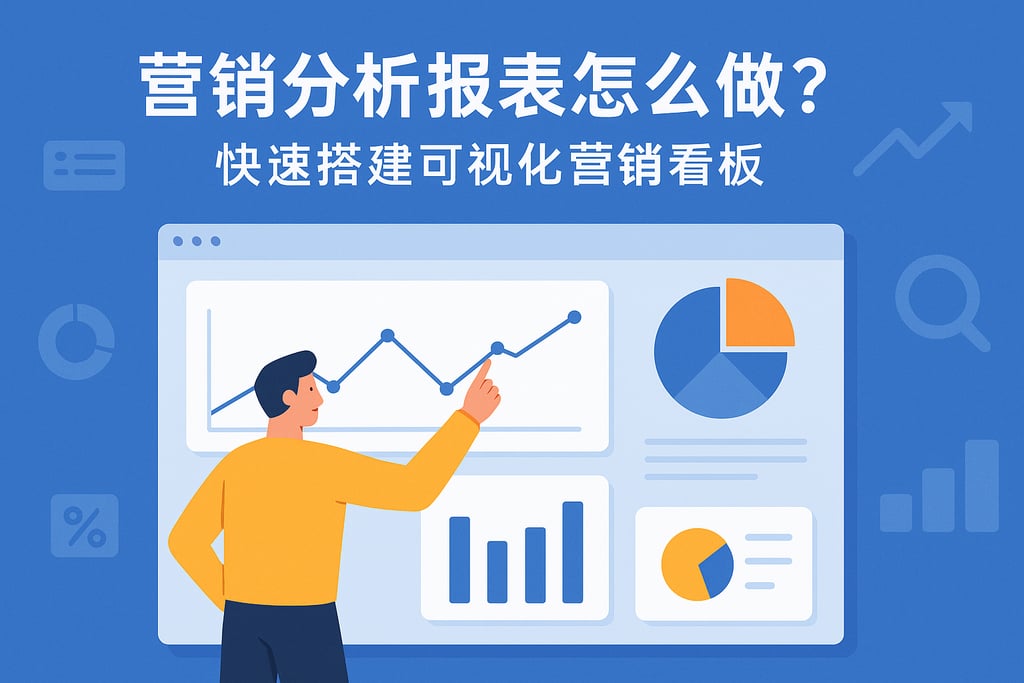 营销分析报表怎么做？快速搭建可视化营销看板