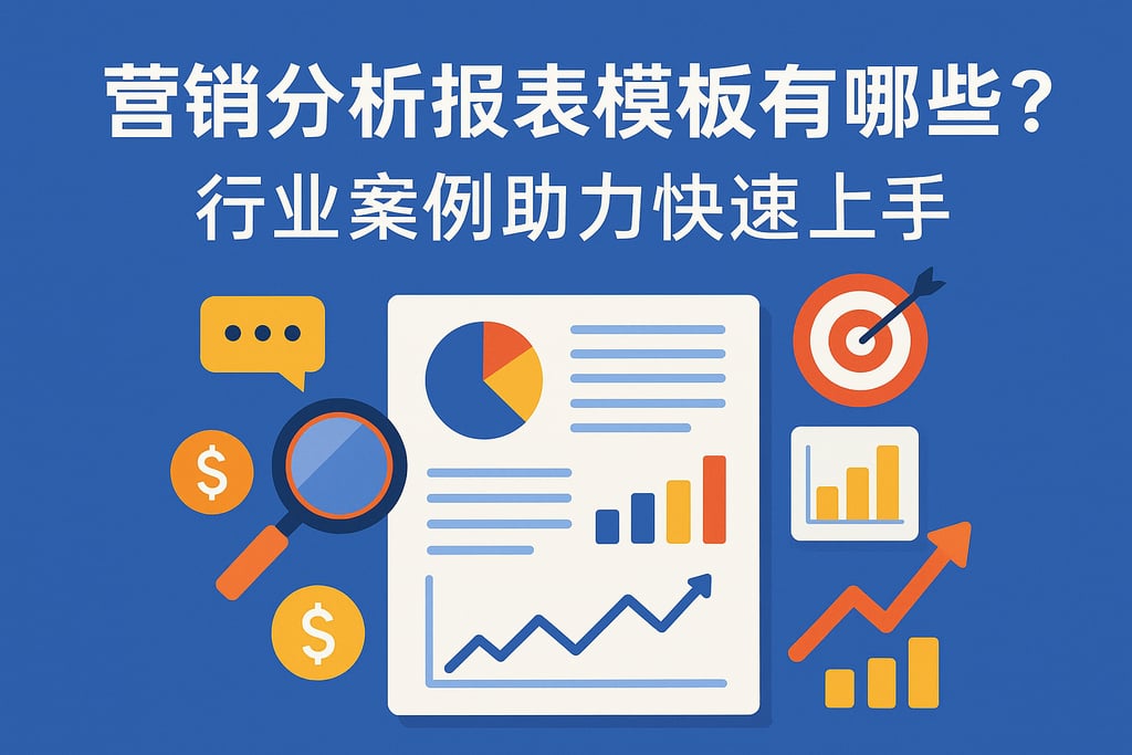营销分析报表模板有哪些？行业案例助力快速上手