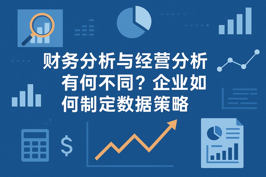 财务分析与经营分析有何不同？企业如何制定数据策略