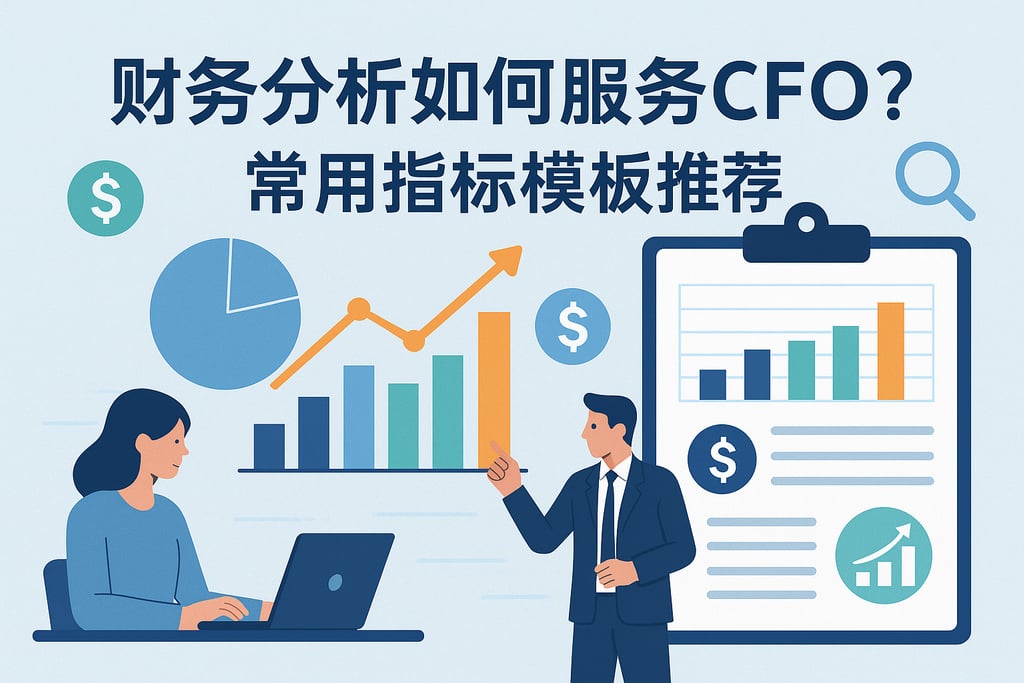 财务分析如何服务CFO？常用指标模板推荐