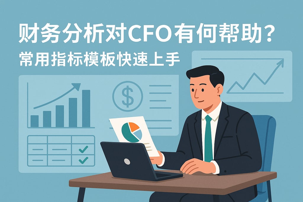 财务分析对CFO有何帮助？常用指标模板快速上手