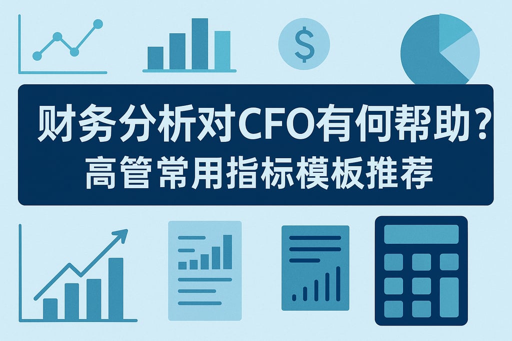 财务分析对CFO有何帮助？高管常用指标模板推荐