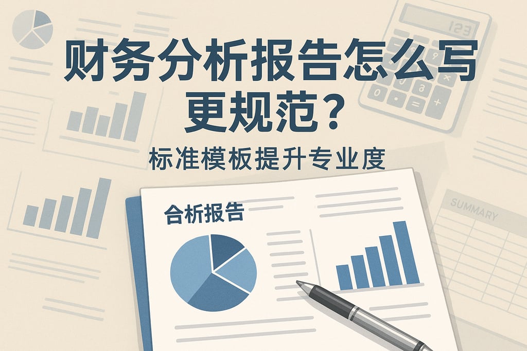 财务分析报告怎么写更规范？标准模板提升专业度
