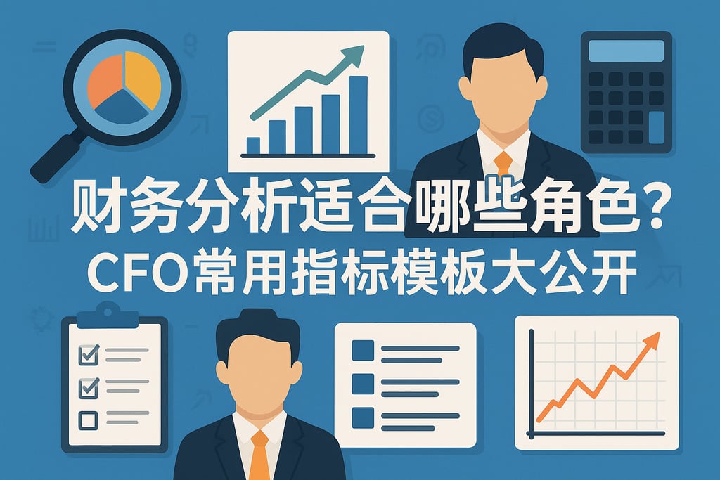 财务分析适合哪些角色？CFO常用指标模板大公开