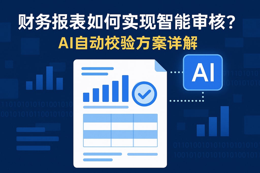 财务报表如何实现智能审核?AI自动校验方案详解 | 帆软数字化转型知识库
