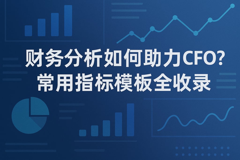 财务分析如何助力CFO？常用指标模板全收录