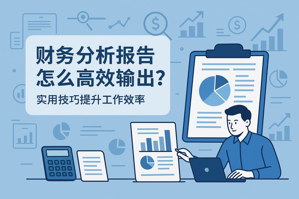 财务分析报告怎么高效输出？实用技巧提升工作效率