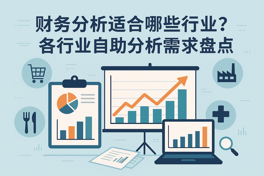 财务分析适合哪些行业？各行业自助分析需求盘点