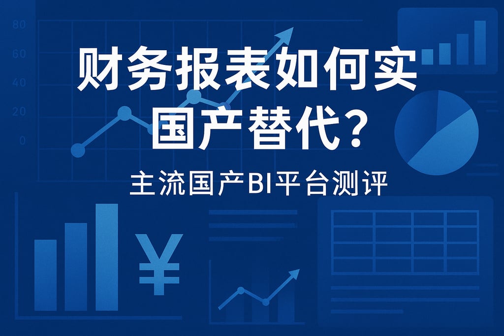财务报表如何实现国产替代？主流国产BI平台测评