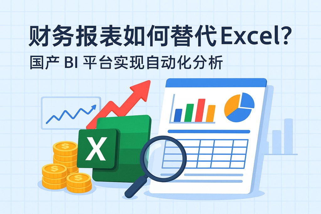 财务报表如何替代Excel？国产BI平台实现自动化分析