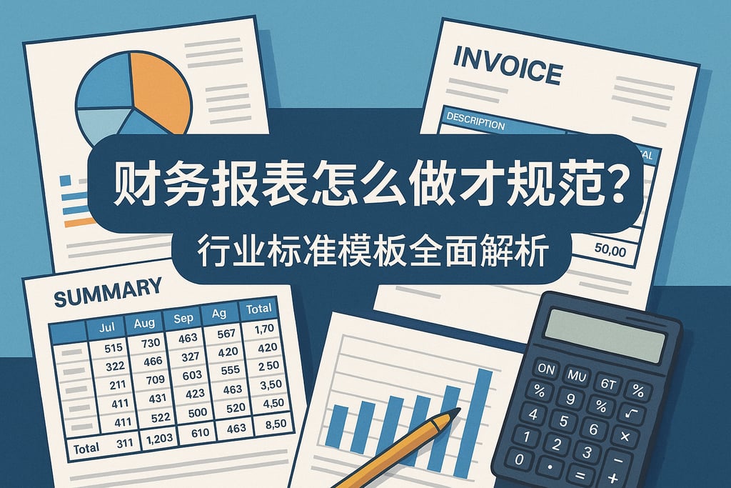财务报表怎么做才规范？行业标准模板全面解析