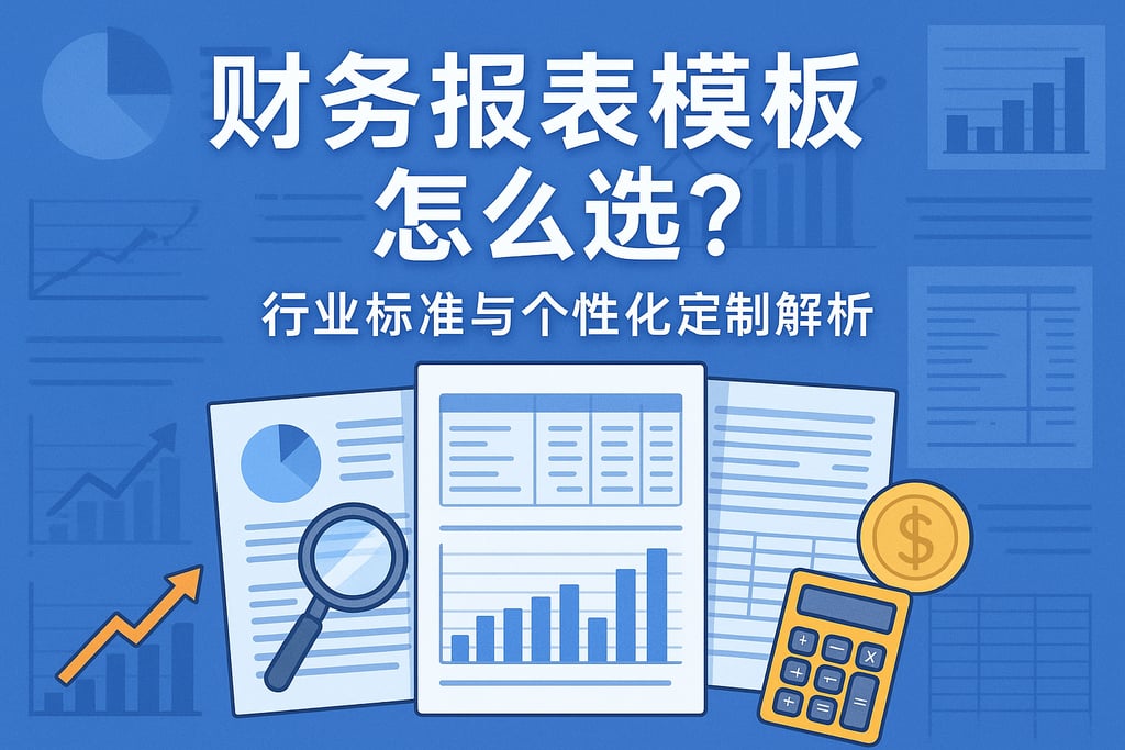 财务报表模板怎么选？行业标准与个性化定制解析
