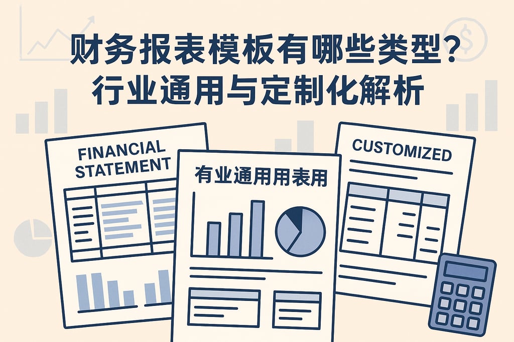 财务报表模板有哪些类型？行业通用与定制化解析