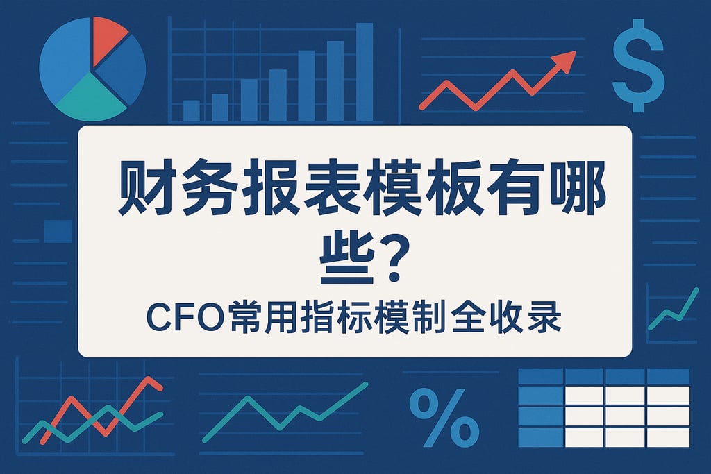 财务报表模板有哪些？CFO常用指标模型全收录