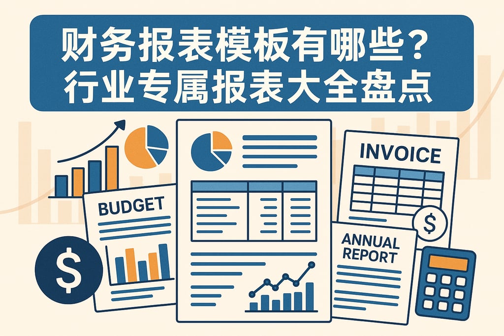 财务报表模板有哪些？行业专属报表大全盘点