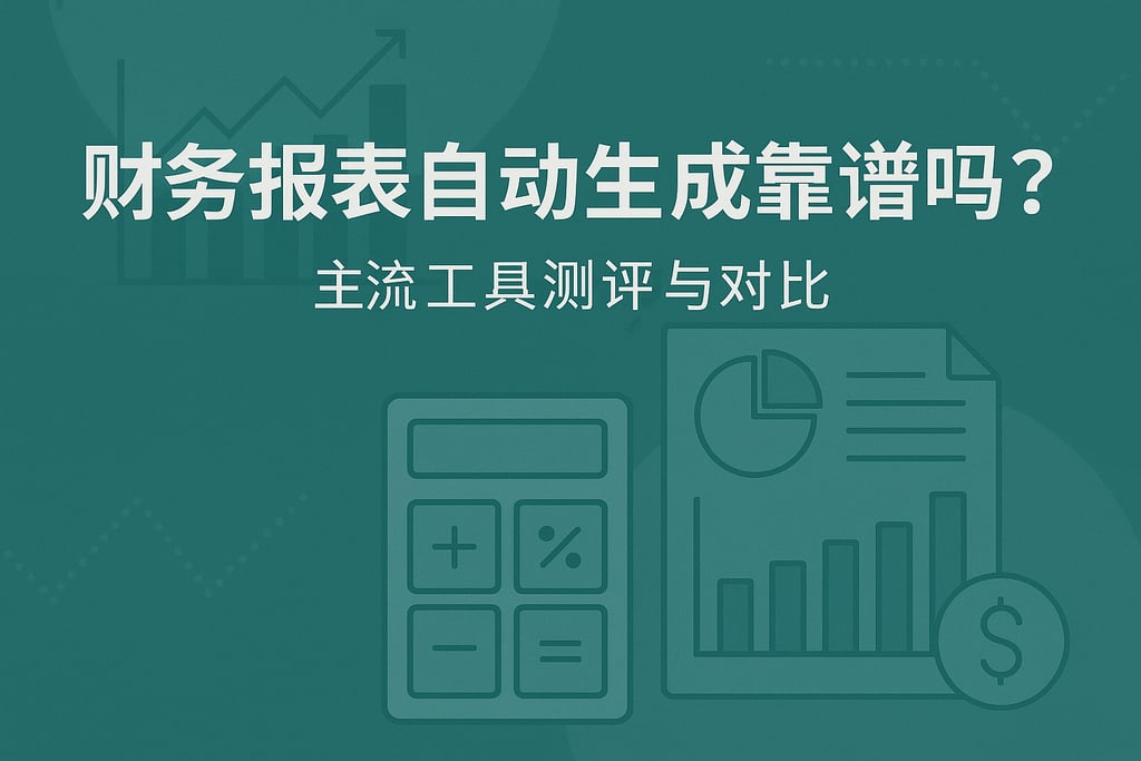 财务报表自动生成靠谱吗？主流工具测评与对比