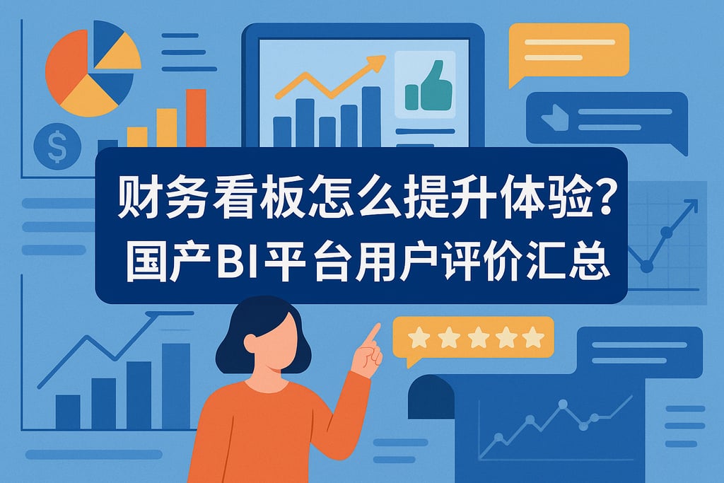 财务看板怎么提升体验？国产BI平台用户评价汇总