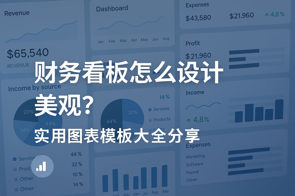 财务看板怎么设计美观？实用图表模板大全分享