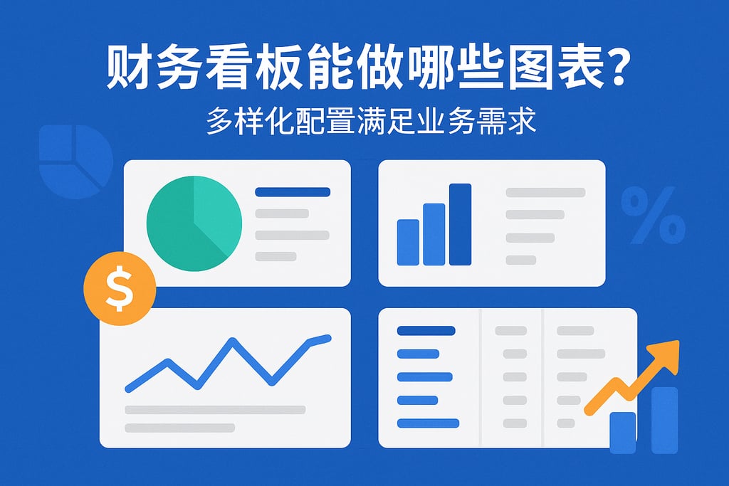 财务看板能做哪些图表？多样化配置满足业务需求