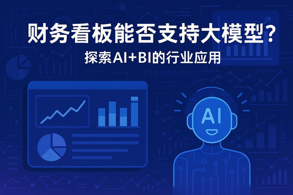 财务看板能否支持大模型？探索AI+BI的行业应用