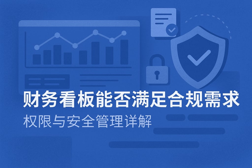 财务看板能否满足合规需求？权限与安全管理详解