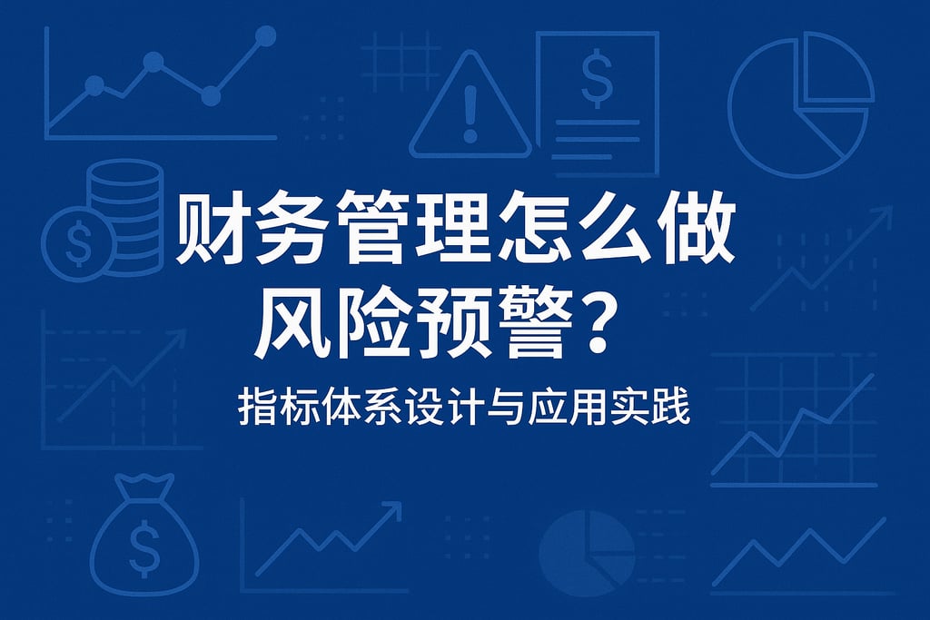 财务管理怎么做风险预警？指标体系设计与应用实践