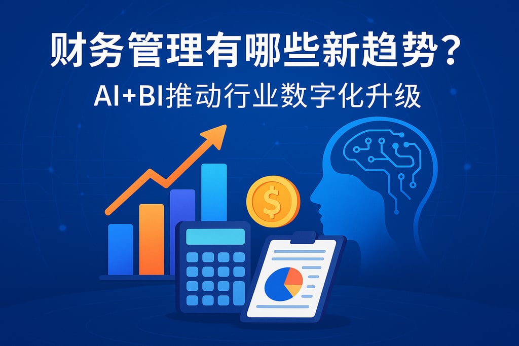 财务管理有哪些新趋势？AI+BI推动行业数字化升级